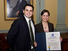MassCS > April 11, 2008. Boston, MA.Commonwealth Seminar graduation with Attorney General Martha Coakley, Ali Noorani and Jarrett Barrios.